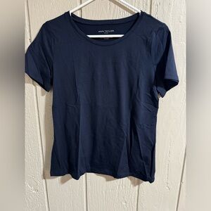 Ann Taylor blue short sleeve T-shirt size small